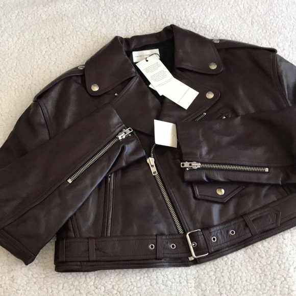 Faith Connexion oversized leather jacket 2 New - Picture 7 of 16